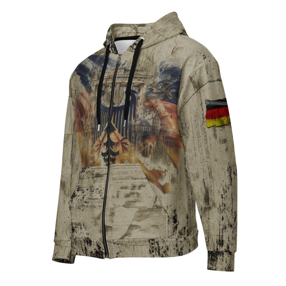 Desert - Look - Deutschland - Adler - Unisex Zip - Hoodie - Trigárdon