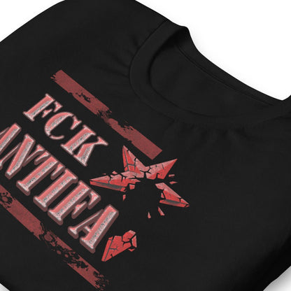 FCK Antifa - Good Night - T - Shirt - Rücken bedruckt - Trigárdon