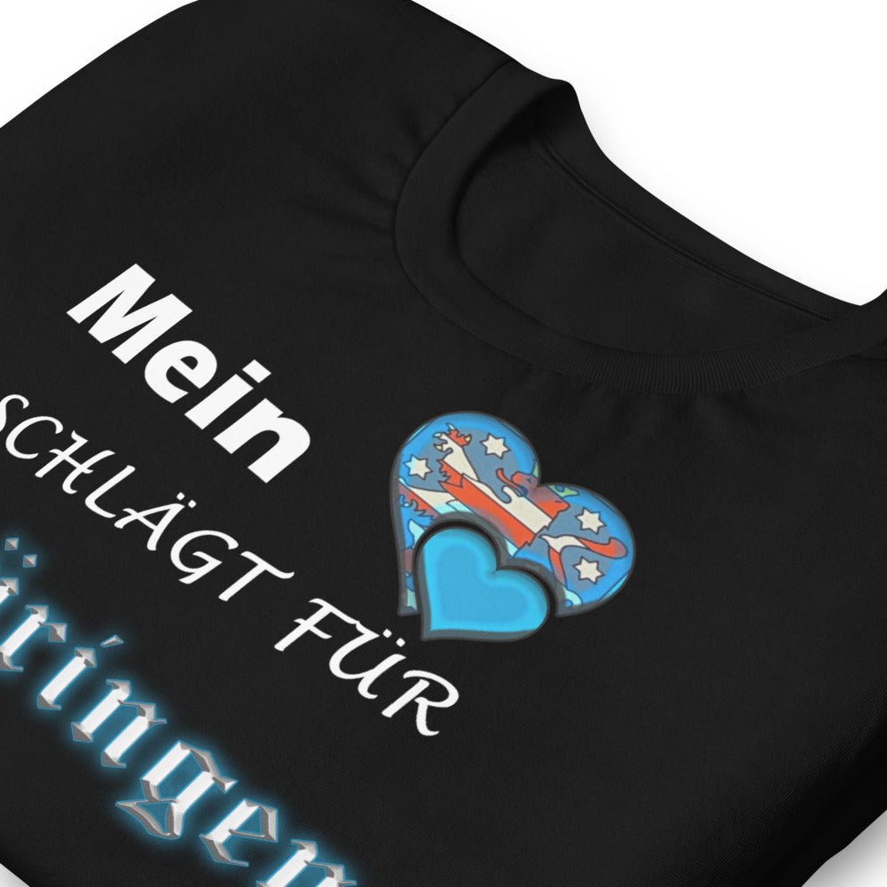 Mein herz schlägt für Thüringen - T - Shirt - Trigárdon