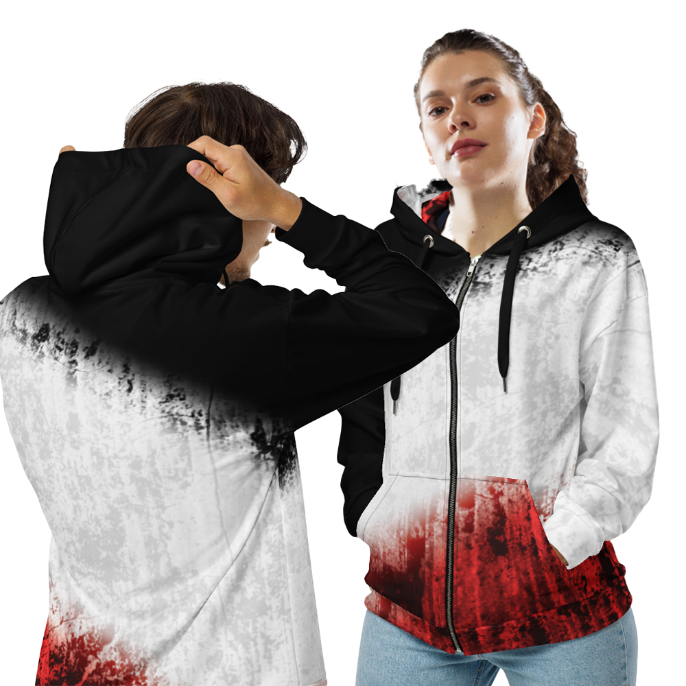 Three Colors - Unisex Zip-Hoodie