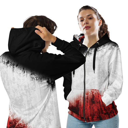 Three Colors - Unisex Zip-Hoodie