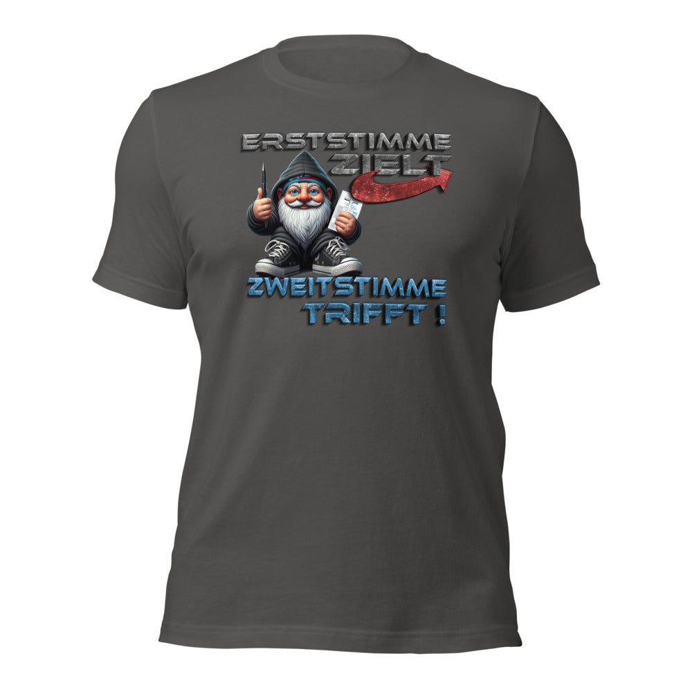 Erststimme zielt, Zweitstimme trifft-T-Shirt