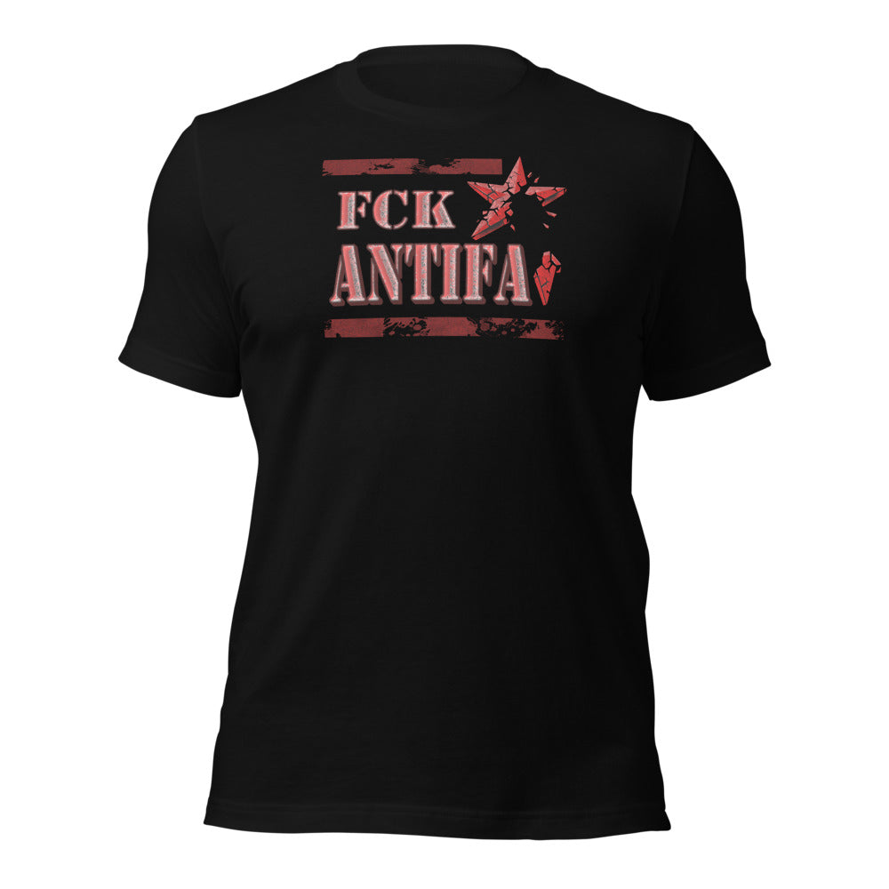 FCK Antifa - Good Night - T-Shirt - Rücken bedruckt