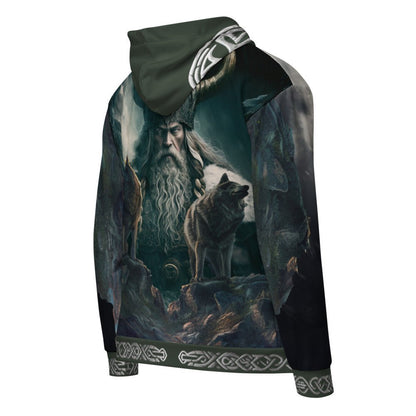 Viking - 2 Wolves - Zip - Hoodie - Trigárdon