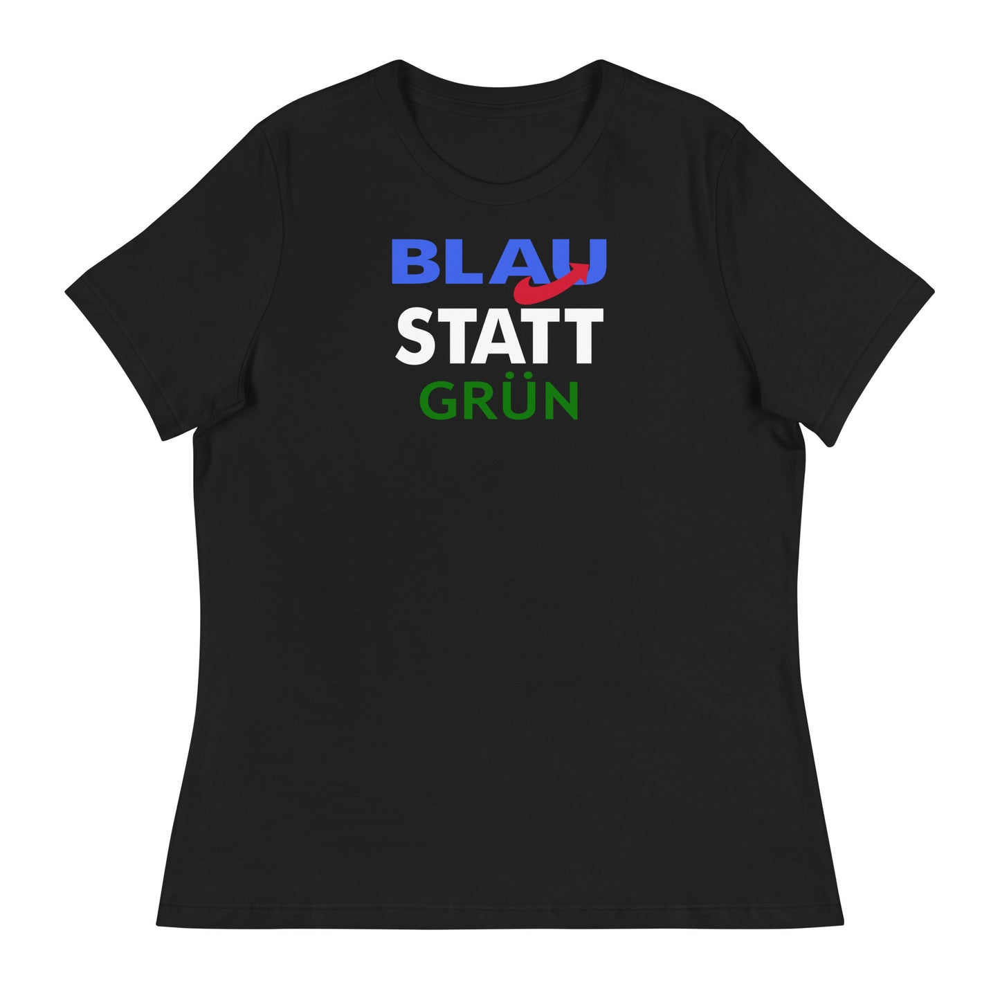 Blau statt Grün - Damen-T-Shirt