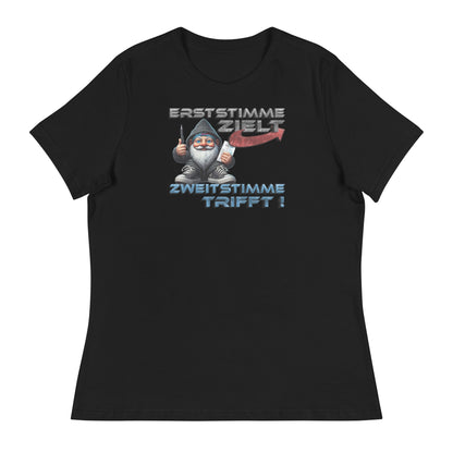 Erststimme Zielt, Zweitstimme trifft! - Damen-T-Shirt