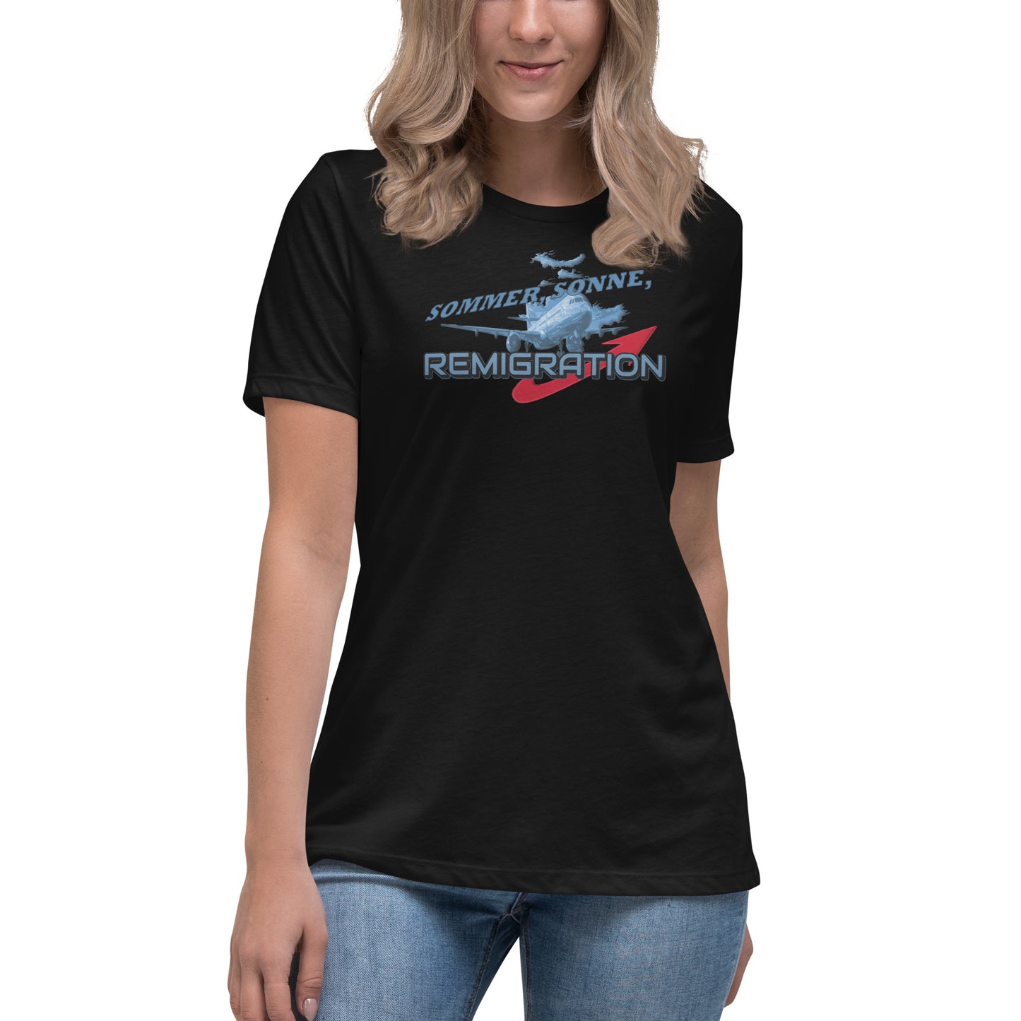 Sommer, Sonne, Remigration - Damen-T-Shirt