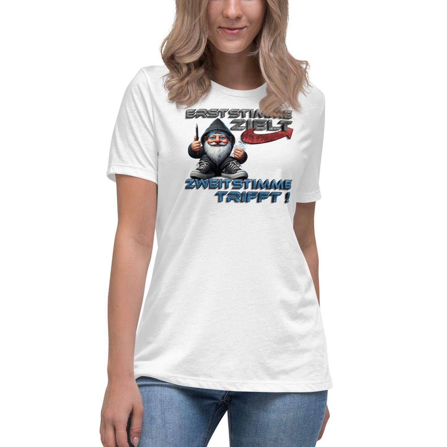 Erststimme Zielt, Zweitstimme trifft! - Damen-T-Shirt